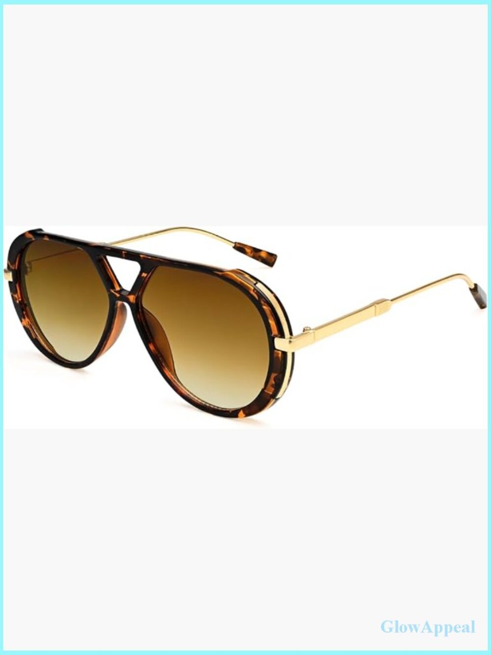 Oversized Aviator Sunglasses Retro Vintage 70s Style UV400 Protection